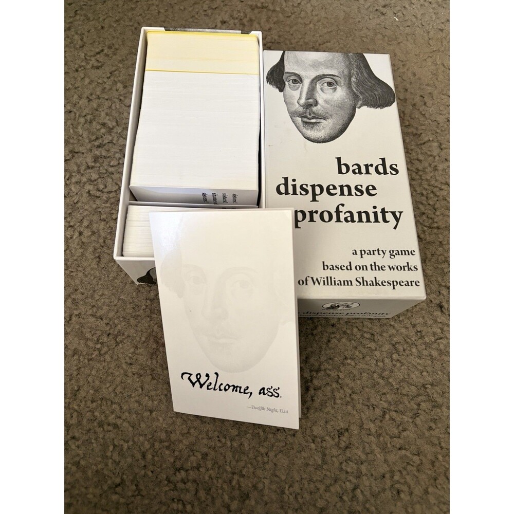 Bards Dispense Profanity: A Party Game Based on the Works of William Shakespeare